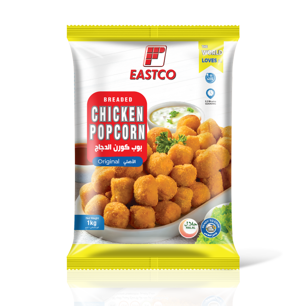 Breaded Chicken Popcorn Eastco - Per 1Kg
