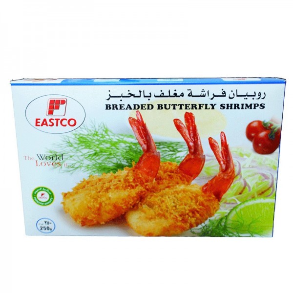 Breaded Butterfly shrimps - Per 250Gm