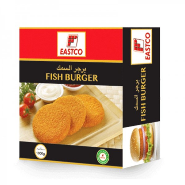 Breaded Fish Burger Patty Eastco - Per 300Gm