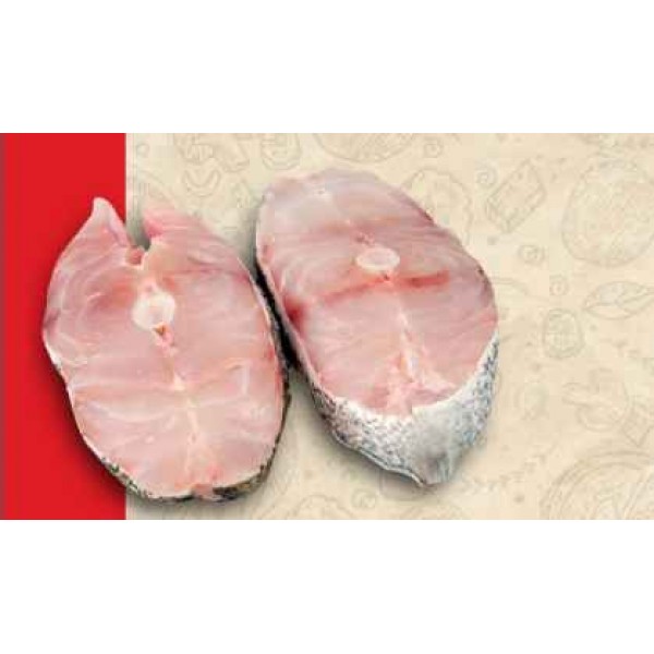 Fresh Hamour (Suman) Steaks With Skin - Per 500Gm
