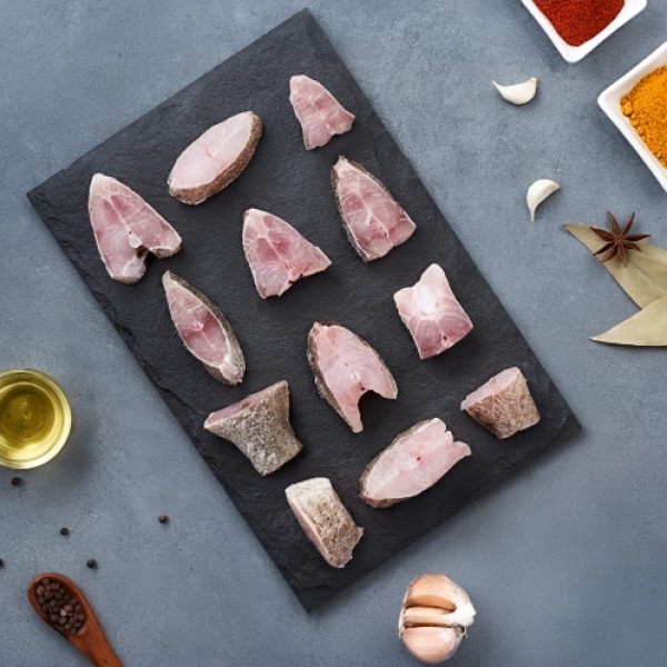 Fresh Reef Cod/Kalava Curry Cut - 1Kg