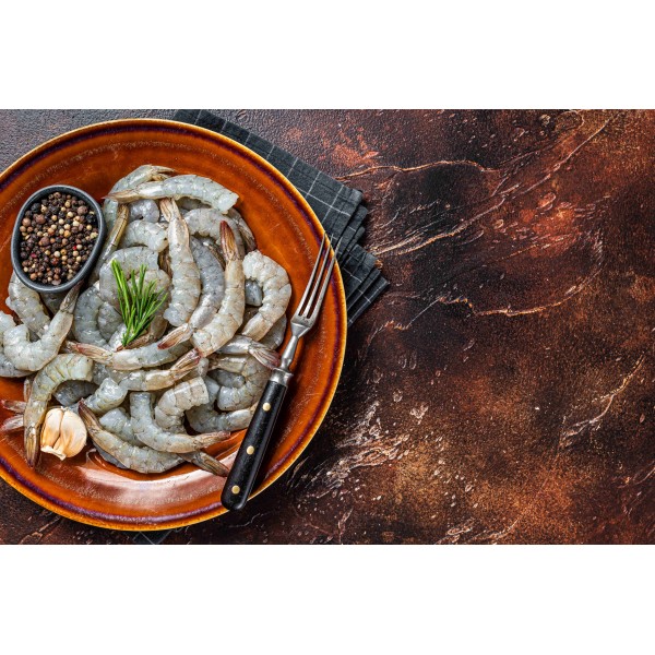 Fresh Shrimps Vannamei Medium Cleaned With Tail - 500gm