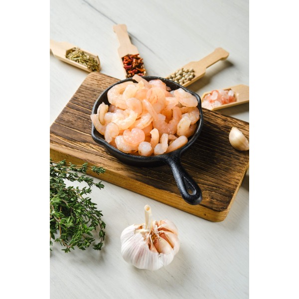 Frozen Shrimps Semi Cooked Cleaned 