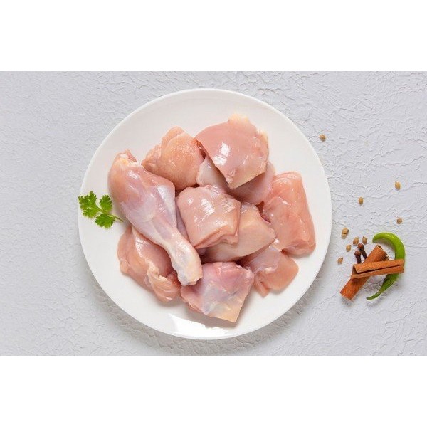 Fresh Chicken Curry Cut Skin-Less - Per 500Gm