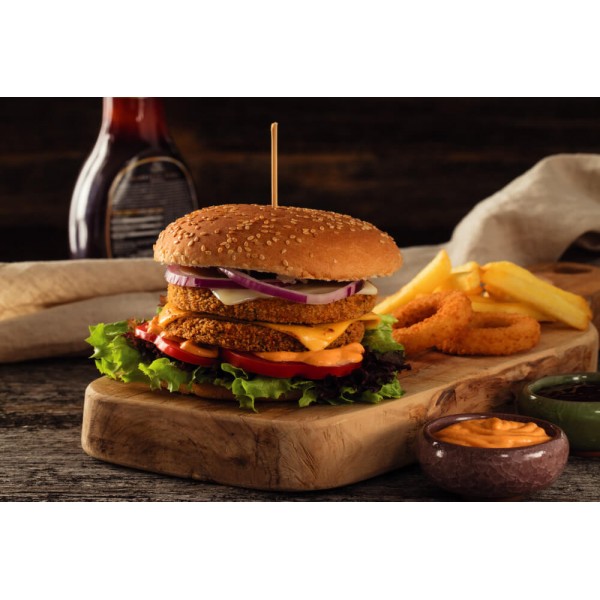 Breaded Fish Burger Patty Eastco - Per 300Gm