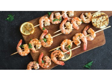 Butter Garlic Shrimps with glaze