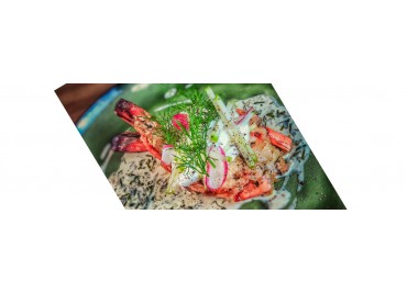 Tiger Shrimp with Butter Garlic Cream